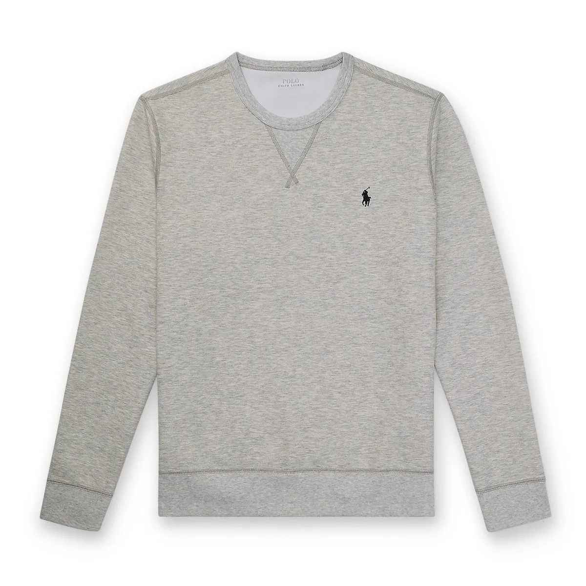 Polo Ralph Lauren Grey Heather Double Knit Sweatshirt.