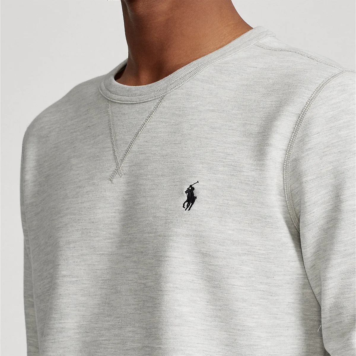 Polo Ralph Lauren Grey Heather Double Knit Sweatshirt.