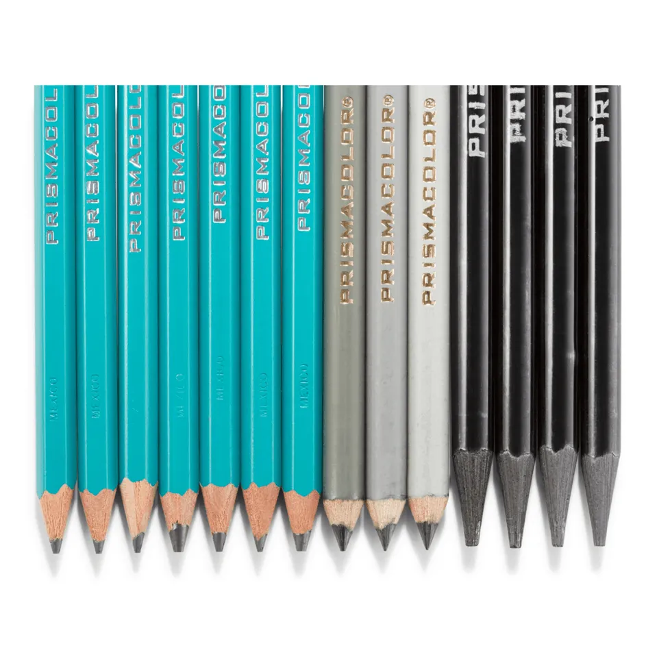 Prismacolor 18pc Graphite Sketching Pencils Eraser Sharpener Tin Set