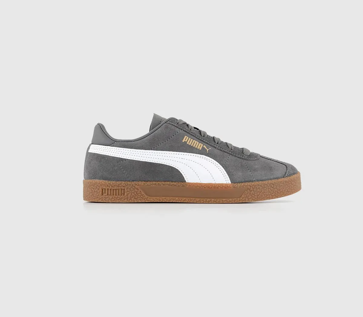 Puma sneakers gray white gold club cool