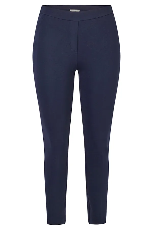 Rabe & LecomteBLUE CONTRASTING ELASTIC WAISTBAND BASIC TROUSERS