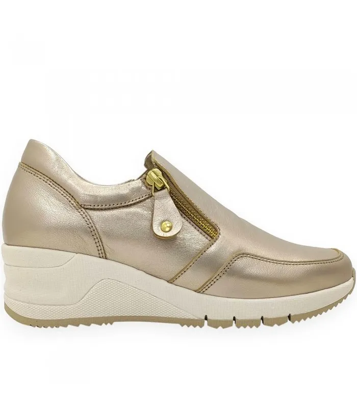 Ragazza Leather Sneakers - Gold Platinum 0327