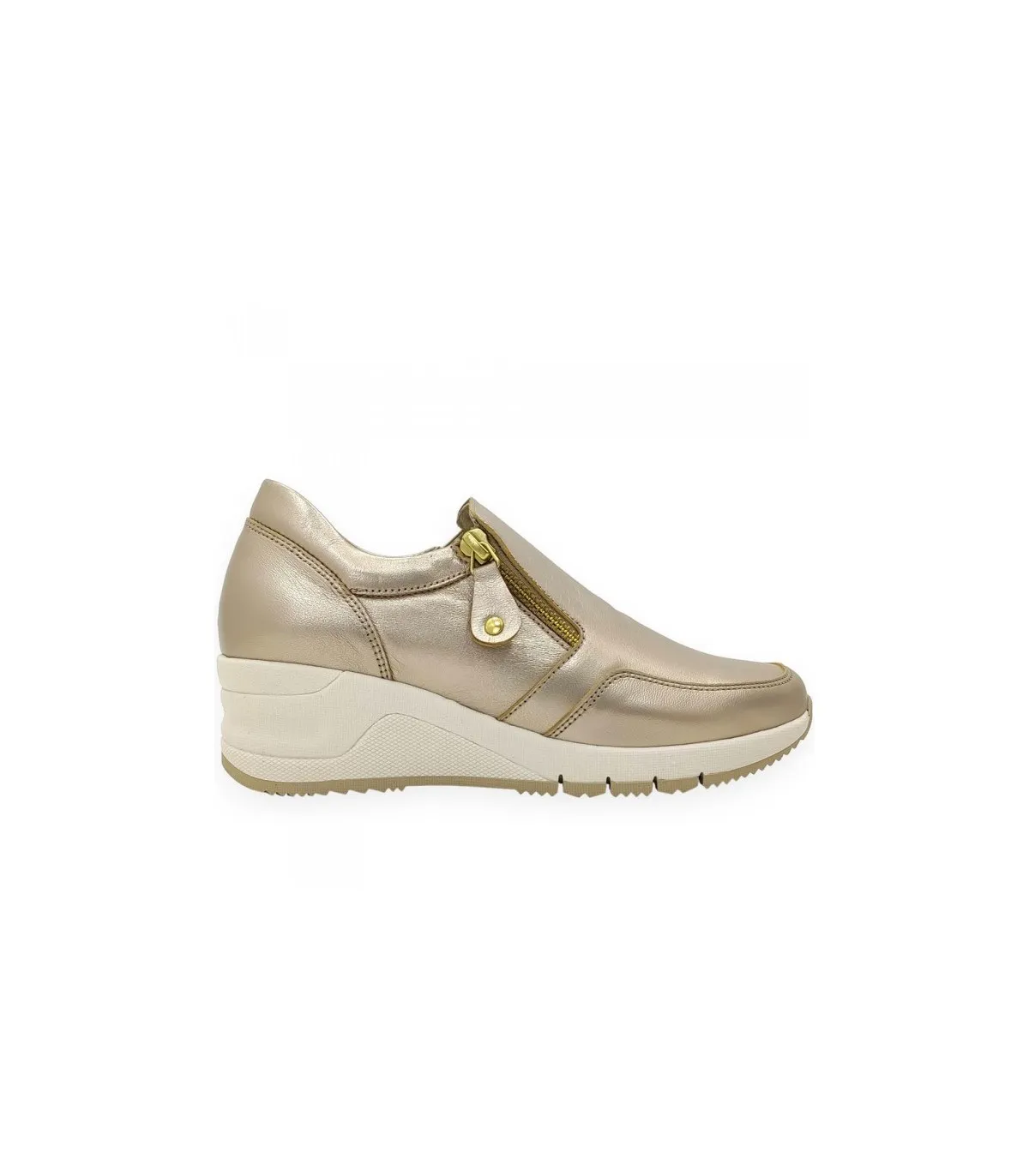 Ragazza Leather Sneakers - Gold Platinum 0327