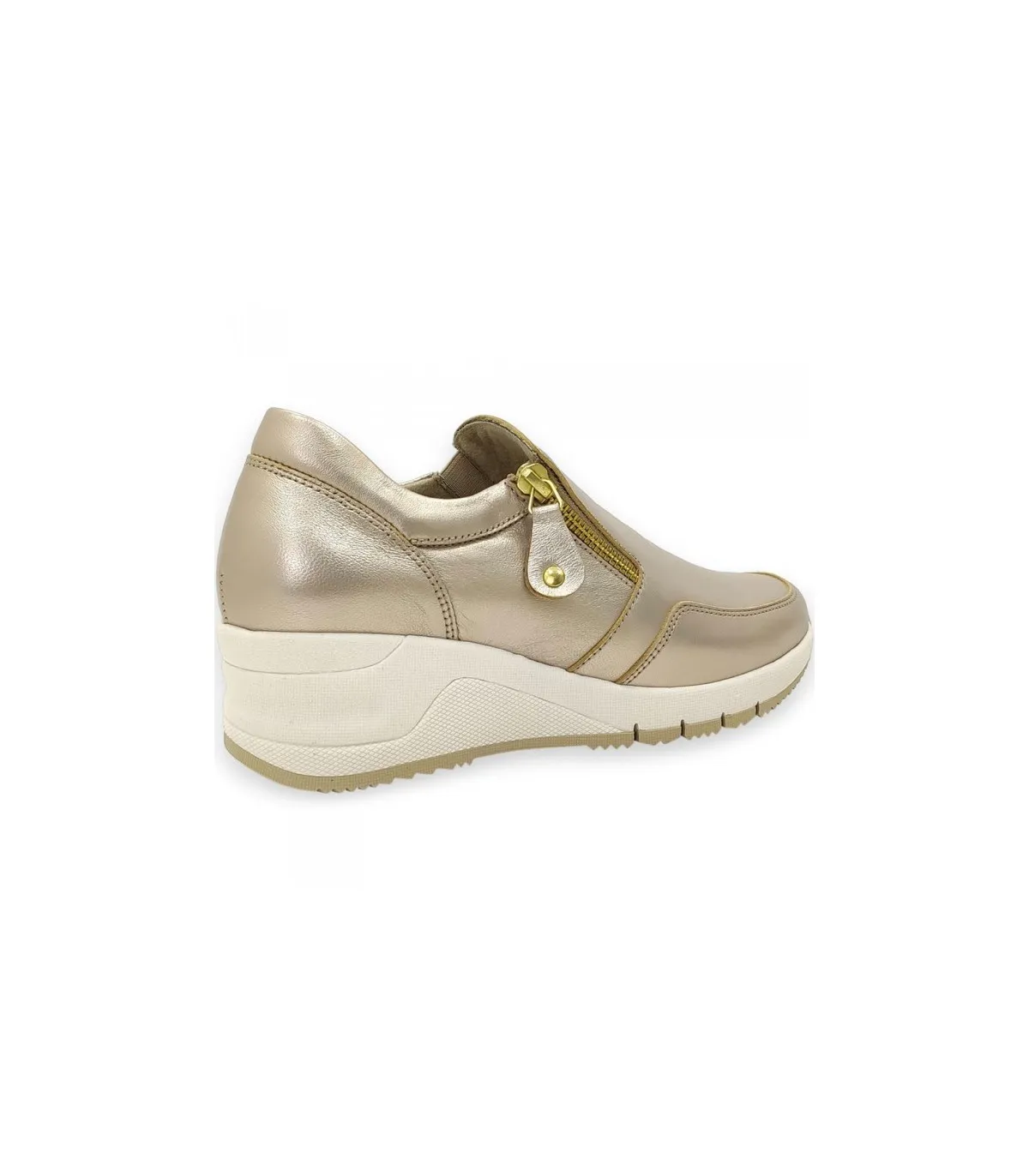 Ragazza Leather Sneakers - Gold Platinum 0327