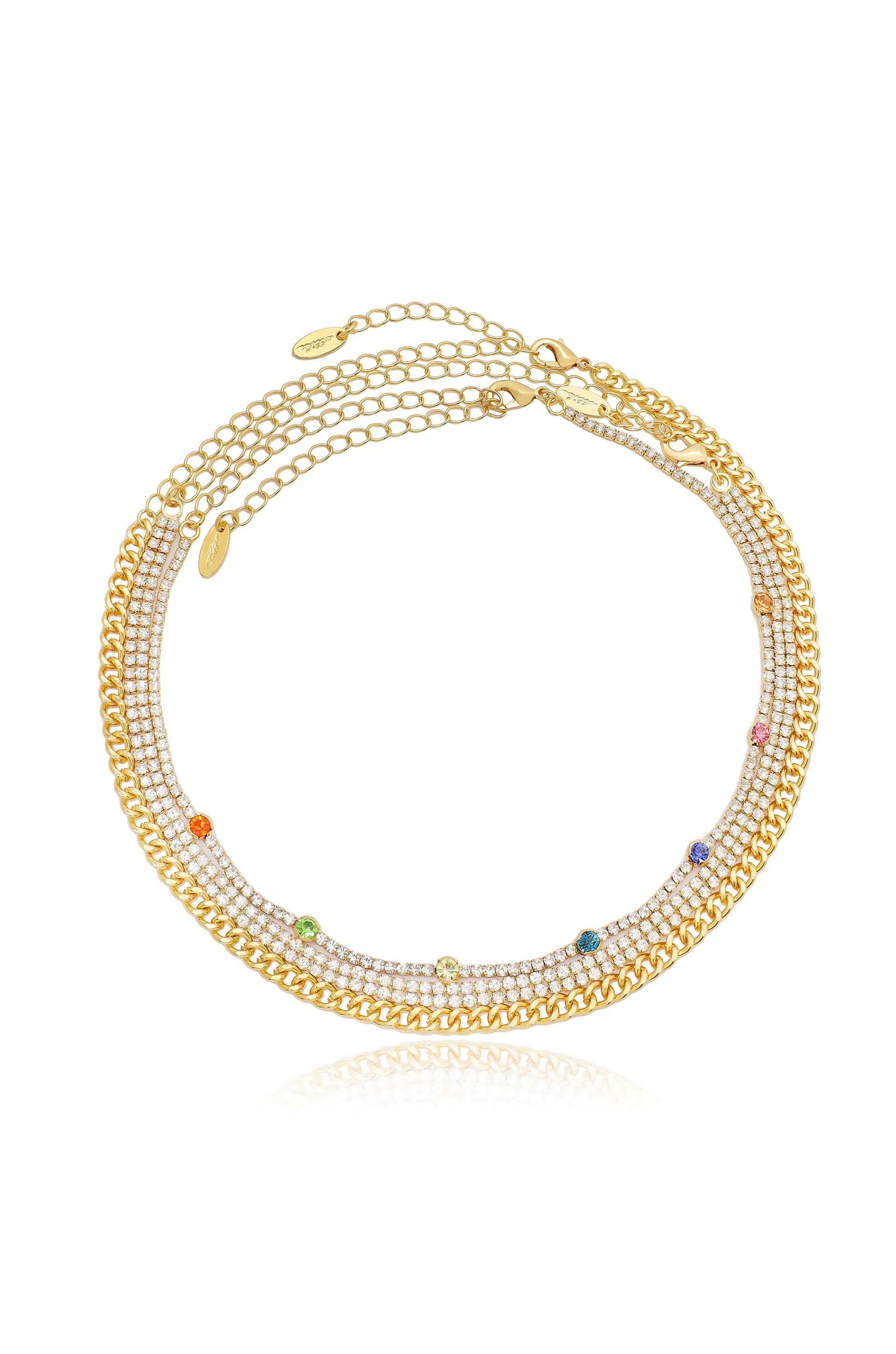 Colorful Crystal Necklace Set