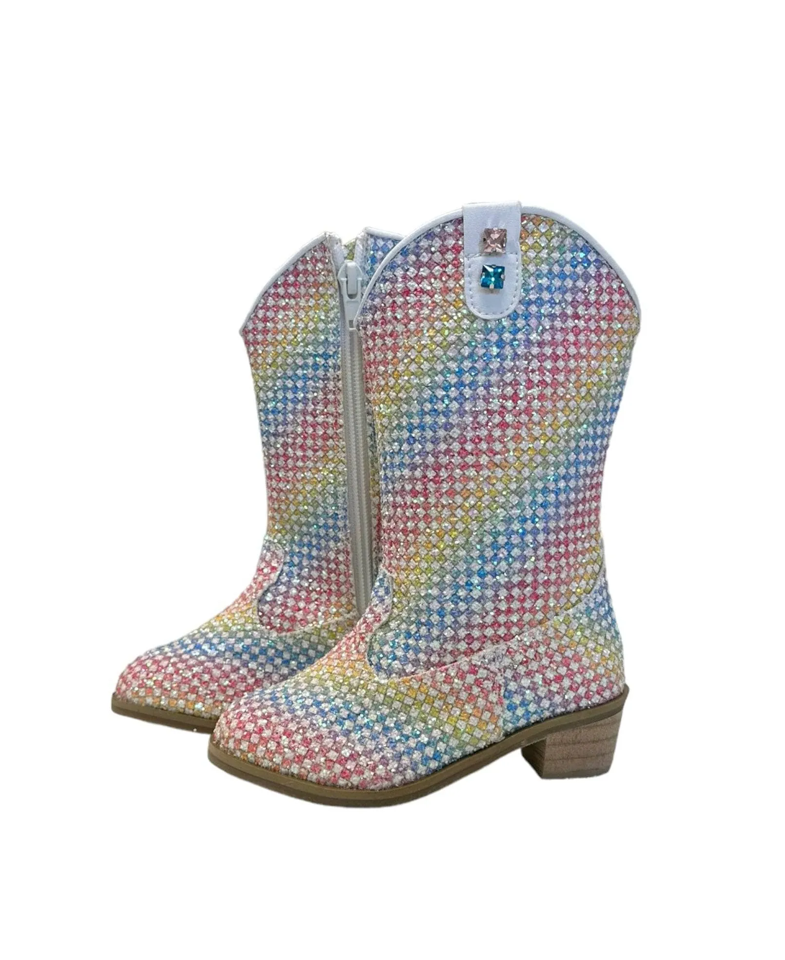 Rainbow Sparkle Cowgirl Boots