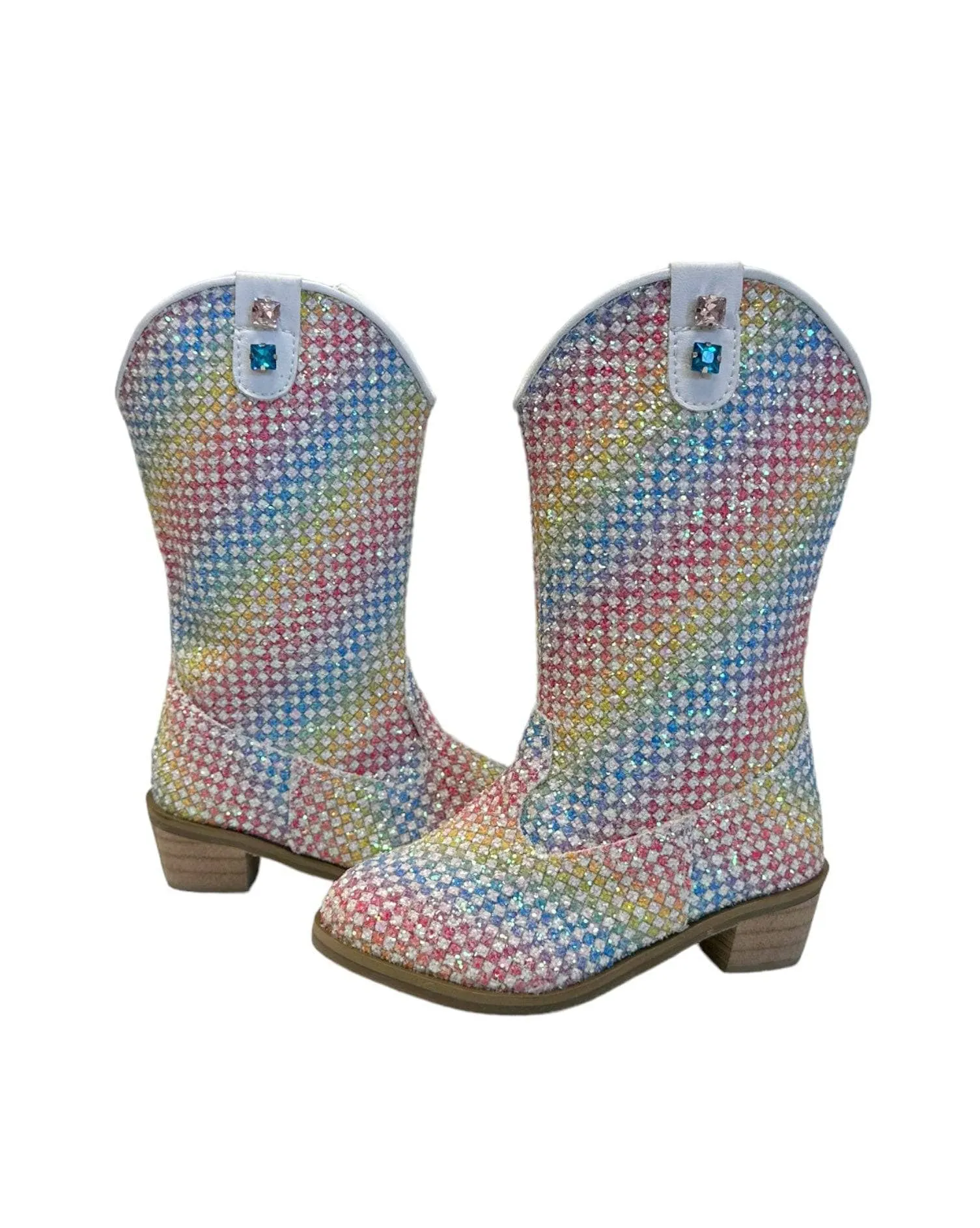 Rainbow Sparkle Cowgirl Boots