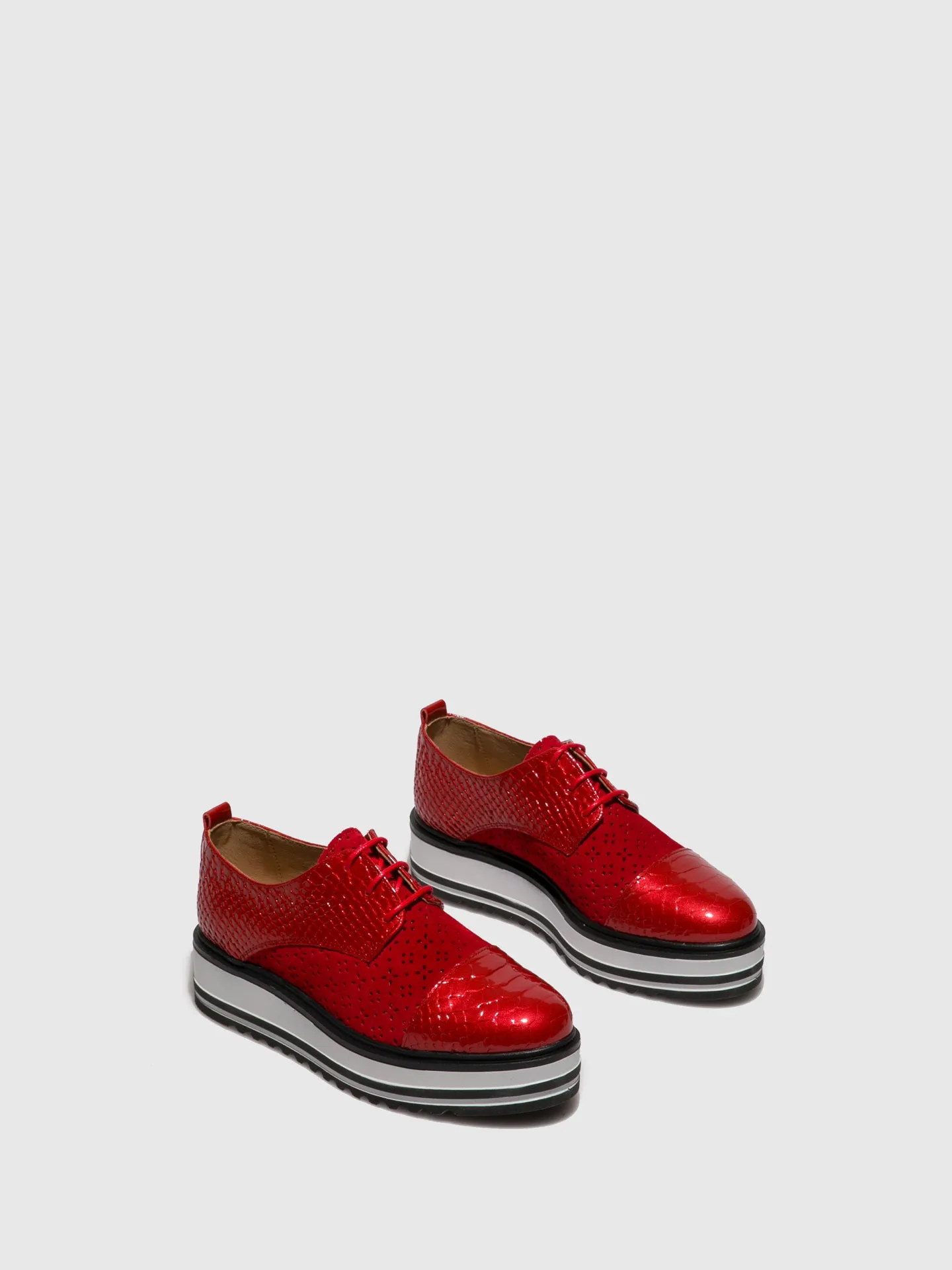 Red Lace-up Shoes