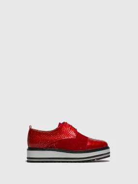 Red Lace-up Shoes