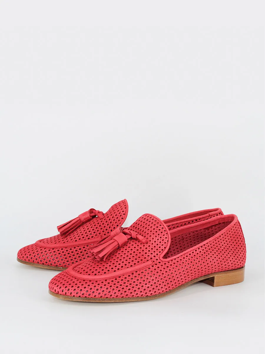 Red Portovenero suede loafers