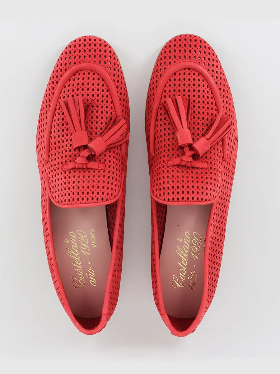 Red Portovenero suede loafers