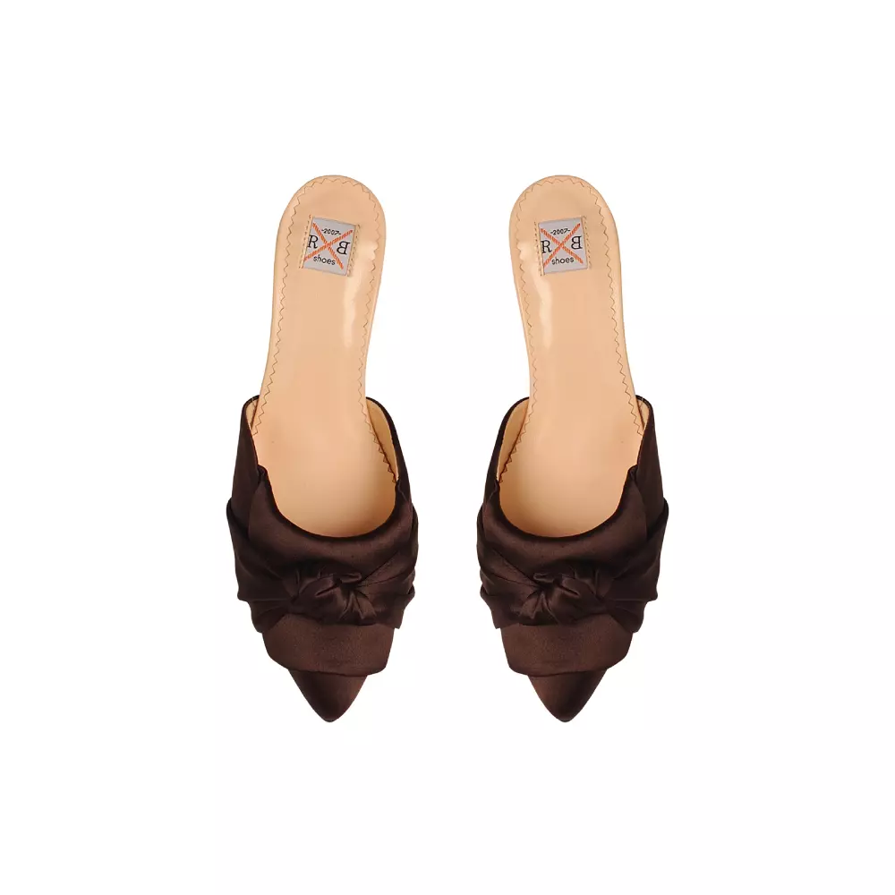 Ricky silk mules