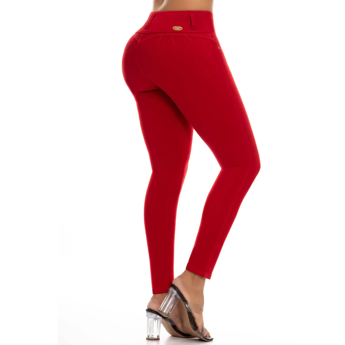 44501R Red Shaping PushUp Jeans Model