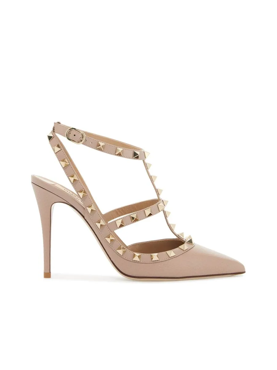 Rockstud Patent Pumps