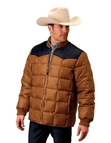 Brown Quilted Roper Jacket