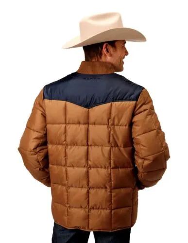 Brown Quilted Roper Jacket