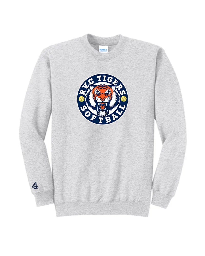 RVC Tigers Softball Crewneck Sweatshirt