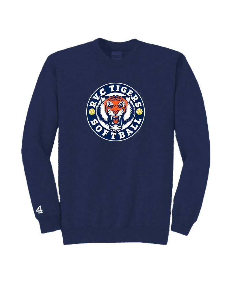 RVC Tigers Softball Crewneck Sweatshirt