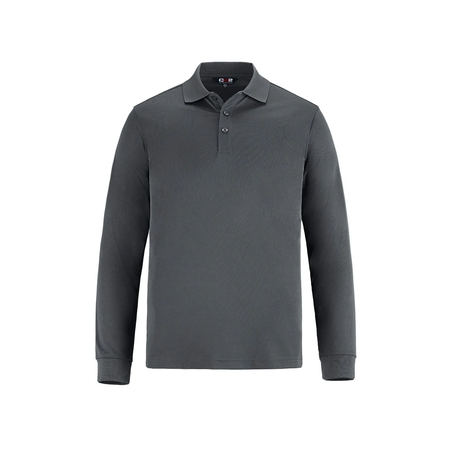 S05737 - Birdie - Men's Long Sleeve Pique Mesh Polo