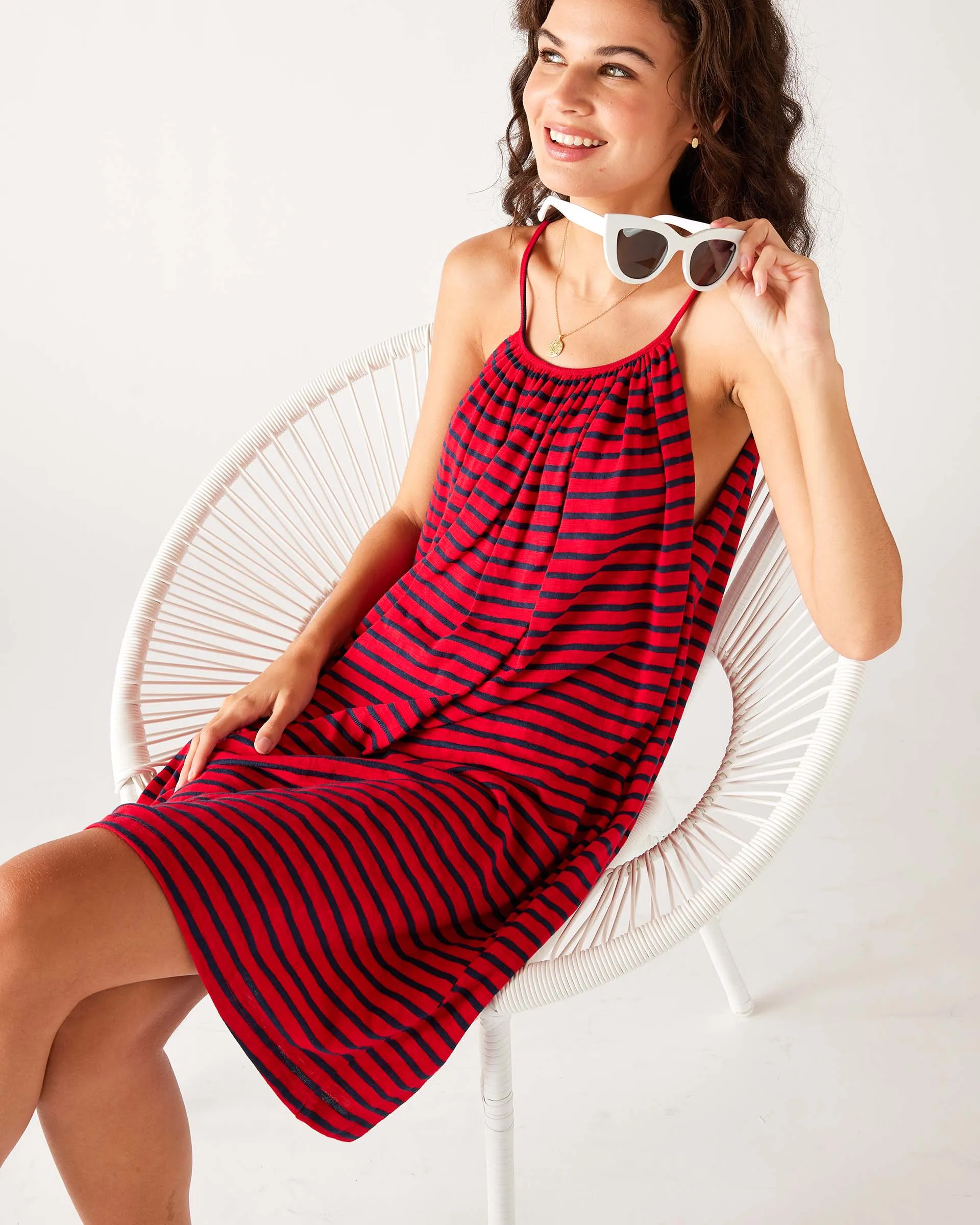 Nautical Striped T-shirt Dress