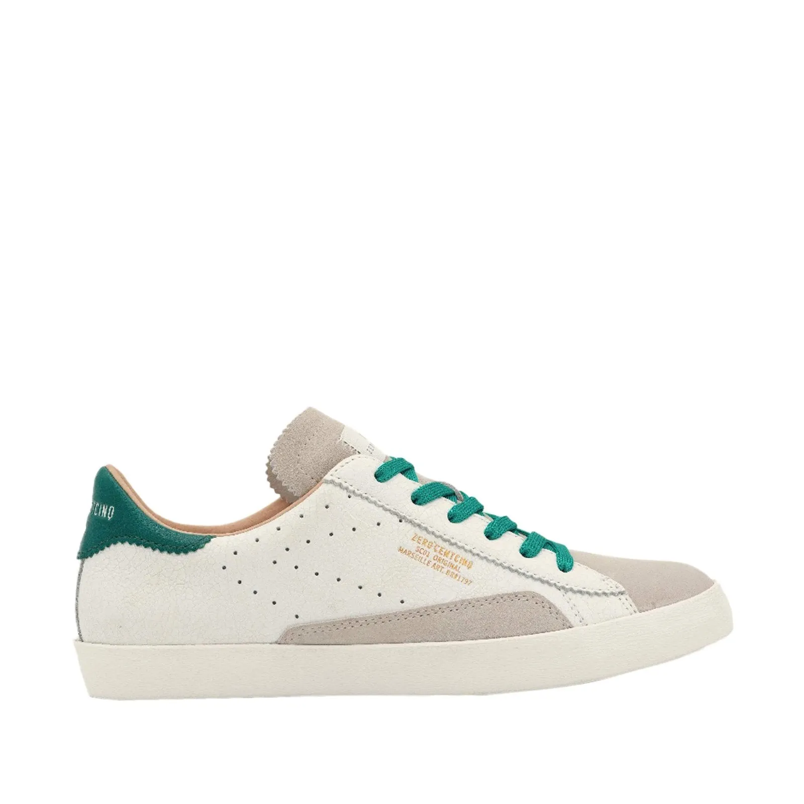 Sc01 White Green Chunky Sneakers