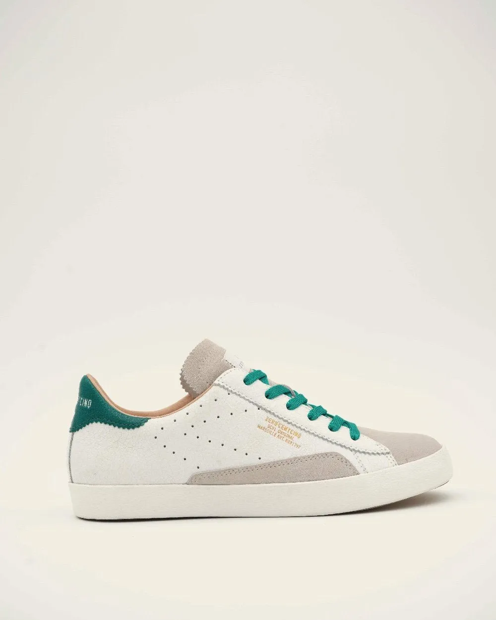 Sc01 White Green Chunky Sneakers