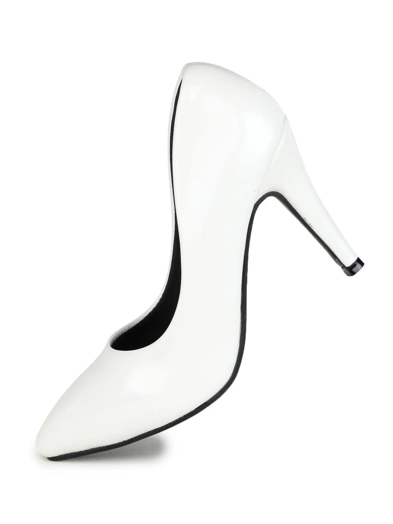 Shezone White Women Heels