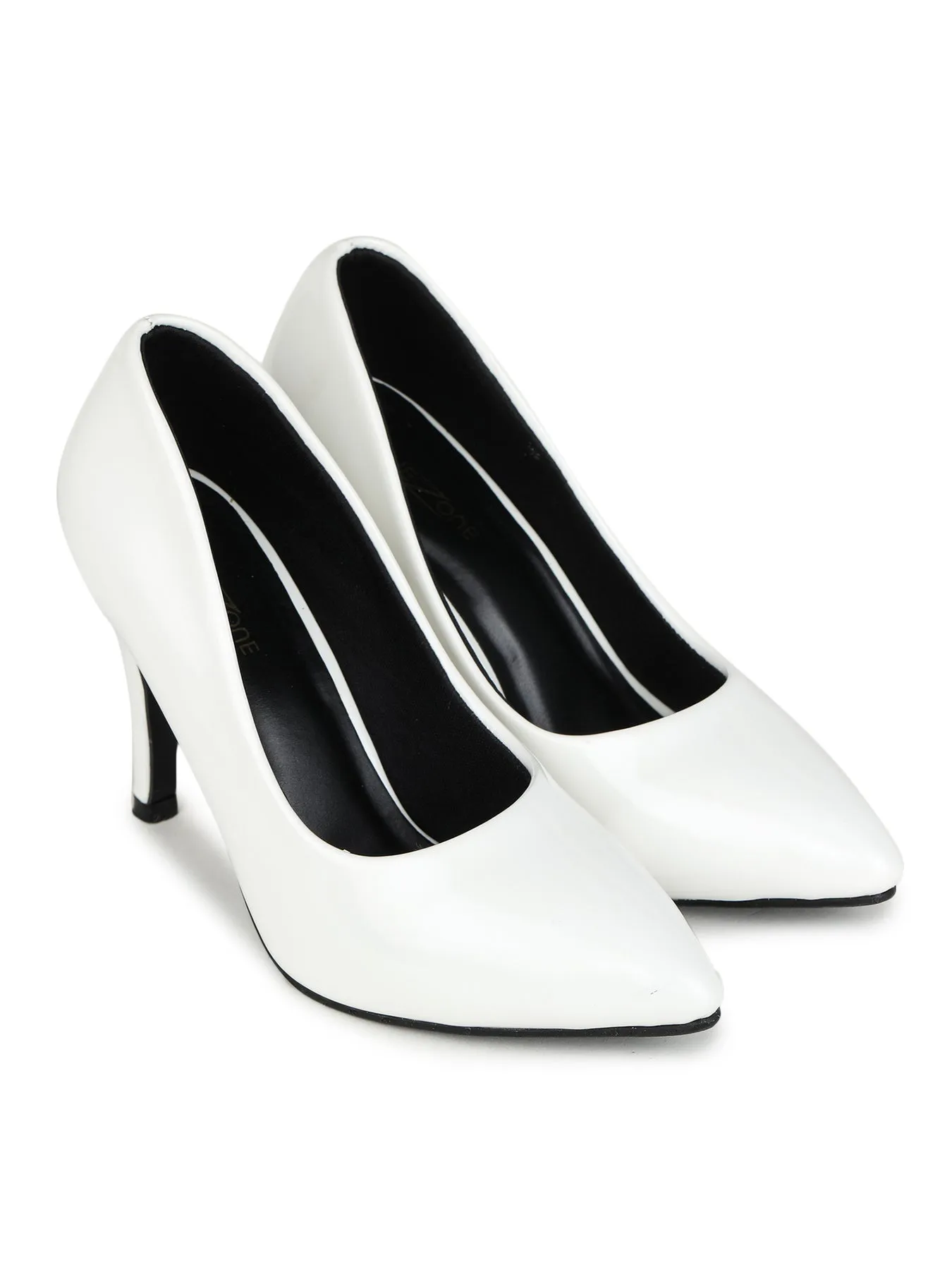 Shezone White Women Heels