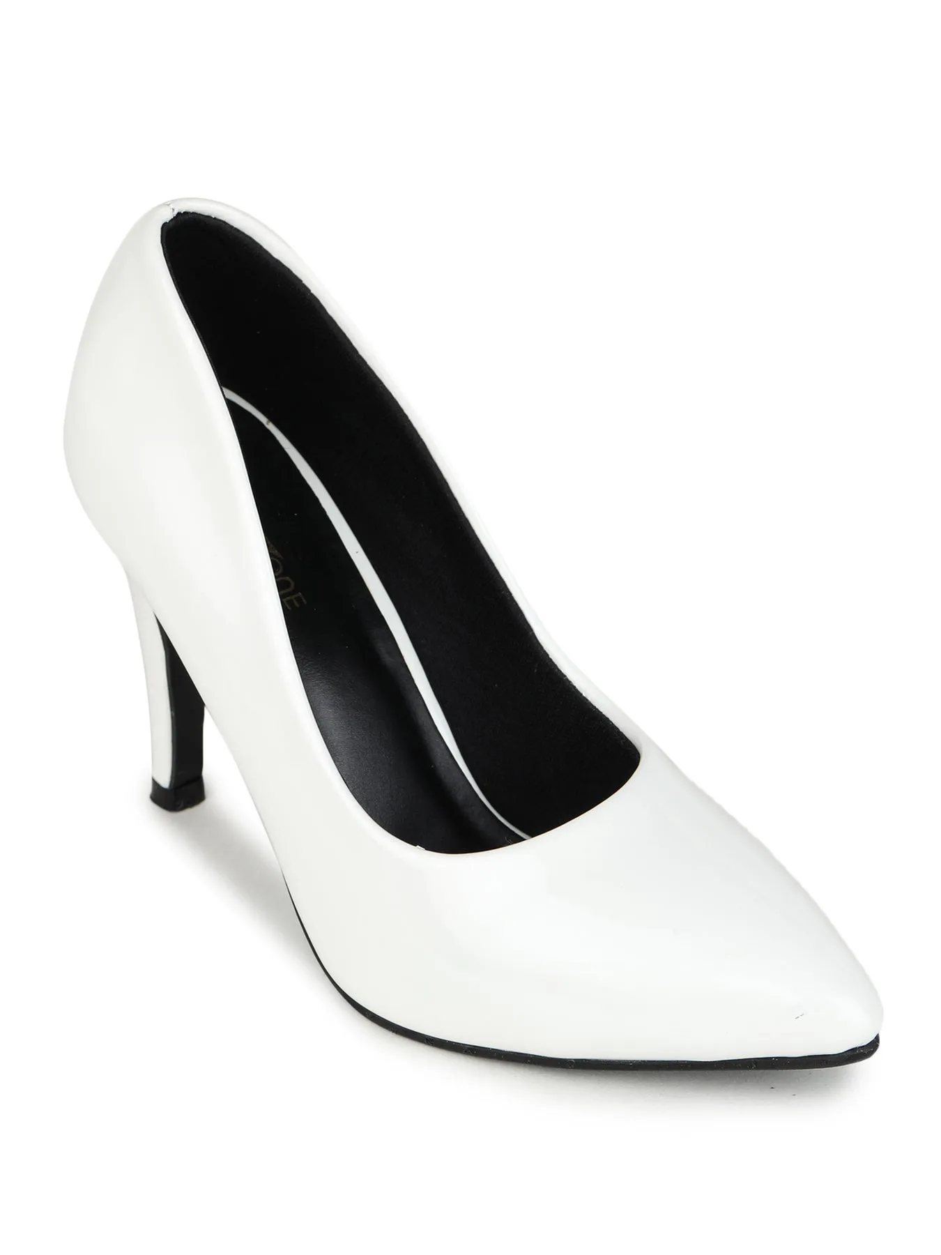 Shezone White Women Heels