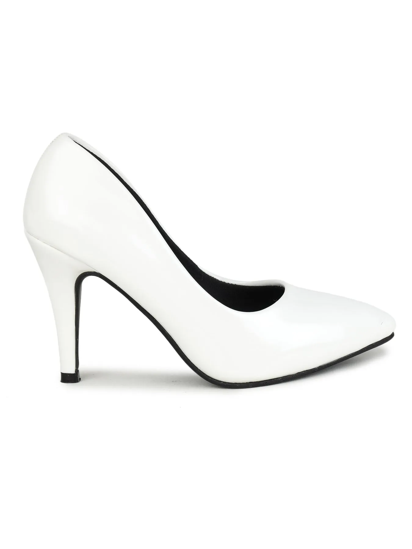 Shezone White Women Heels