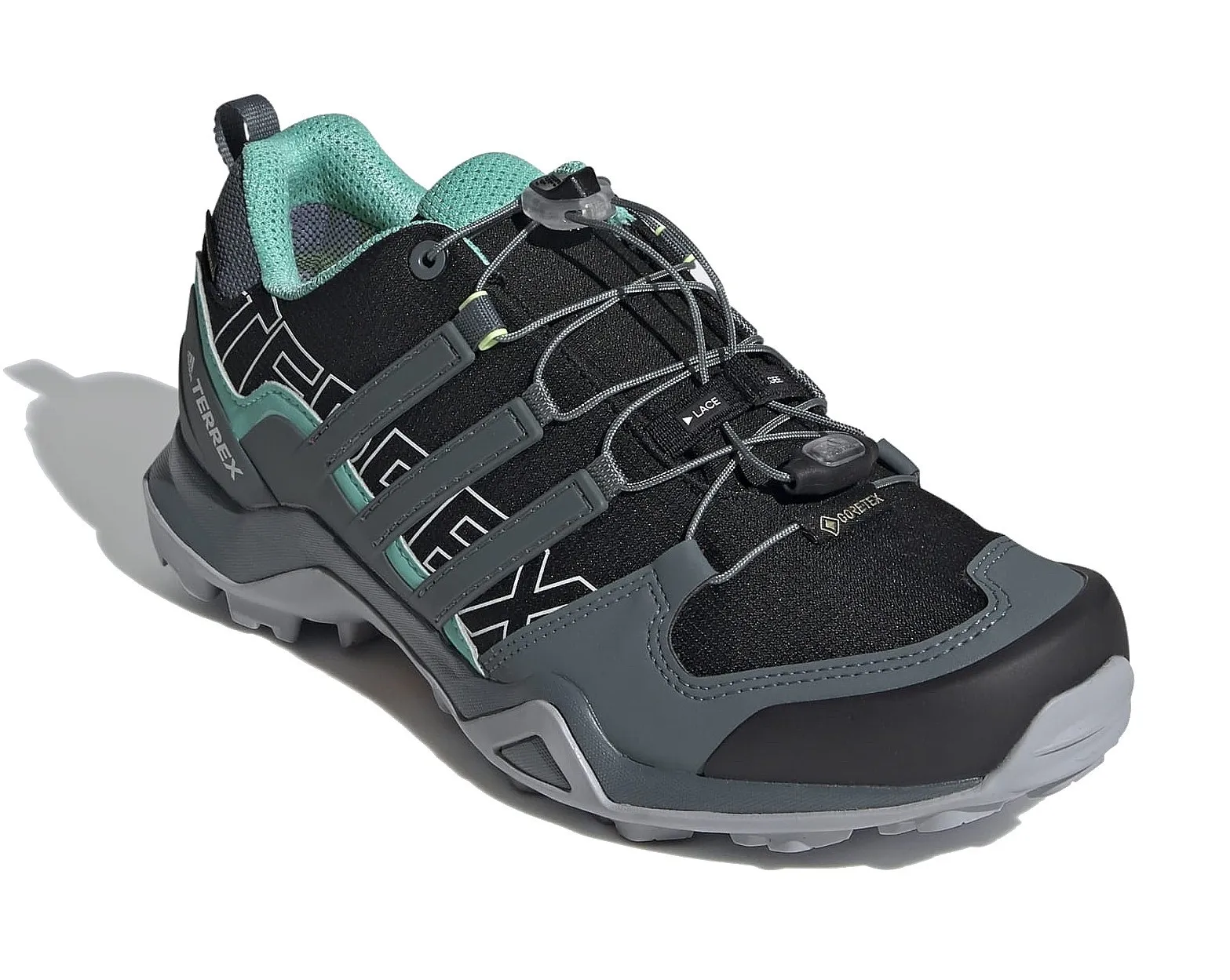 shoes adidas Performance Terrex Swift R2 GTX W - Core Black/Blue Oxide/Acid Mint - women´s