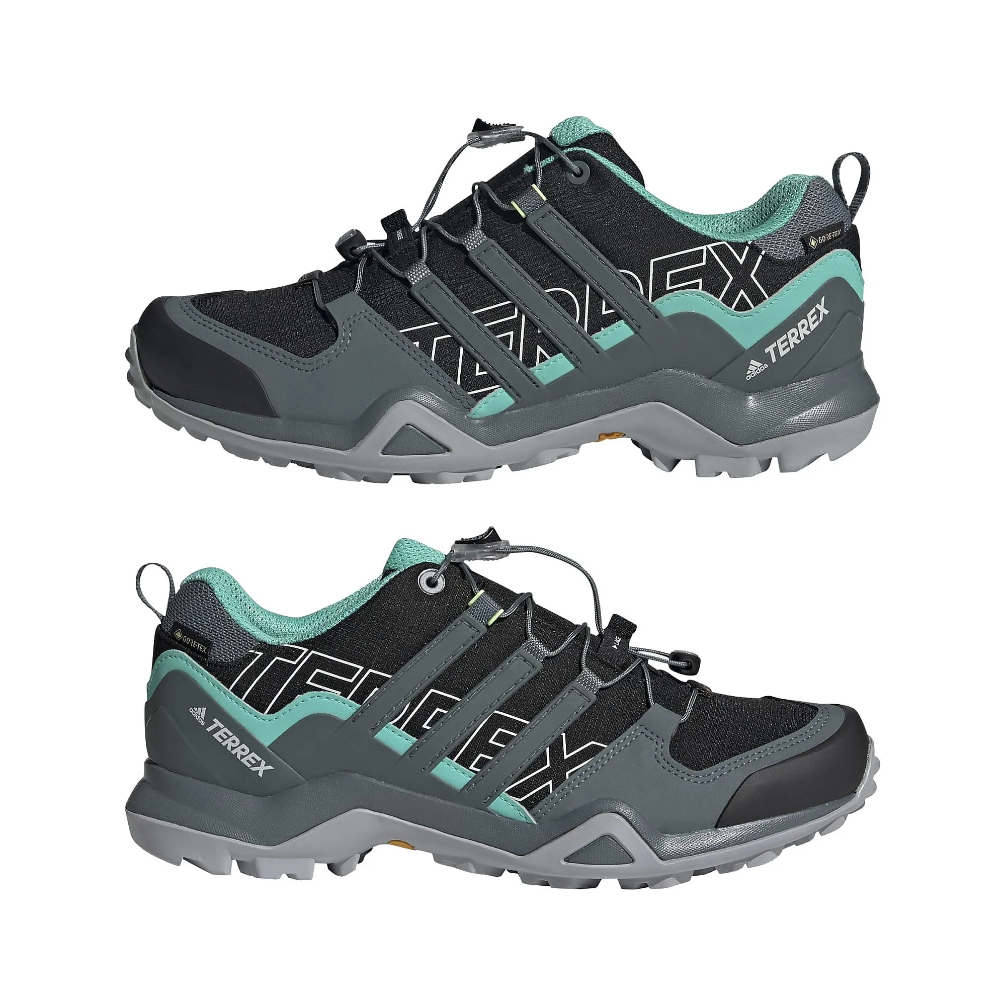 shoes adidas Performance Terrex Swift R2 GTX W - Core Black/Blue Oxide/Acid Mint - women´s