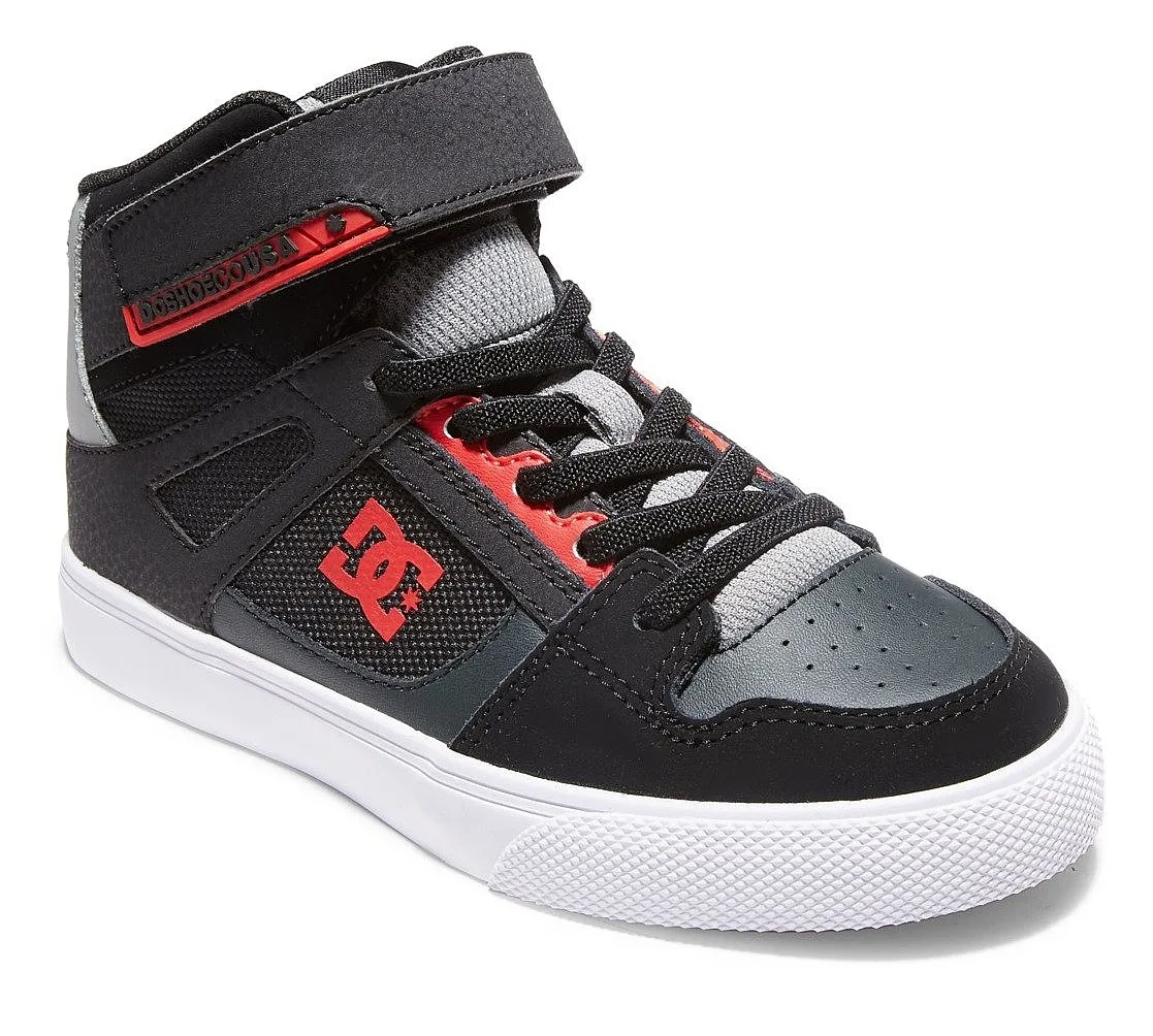 shoes DC Pure High-Top EV - XKRK/Black/Red/Black - unisex junior