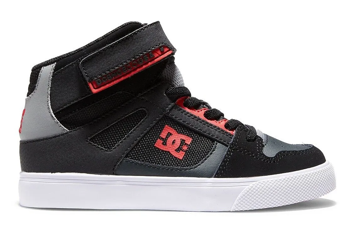 shoes DC Pure High-Top EV - XKRK/Black/Red/Black - unisex junior