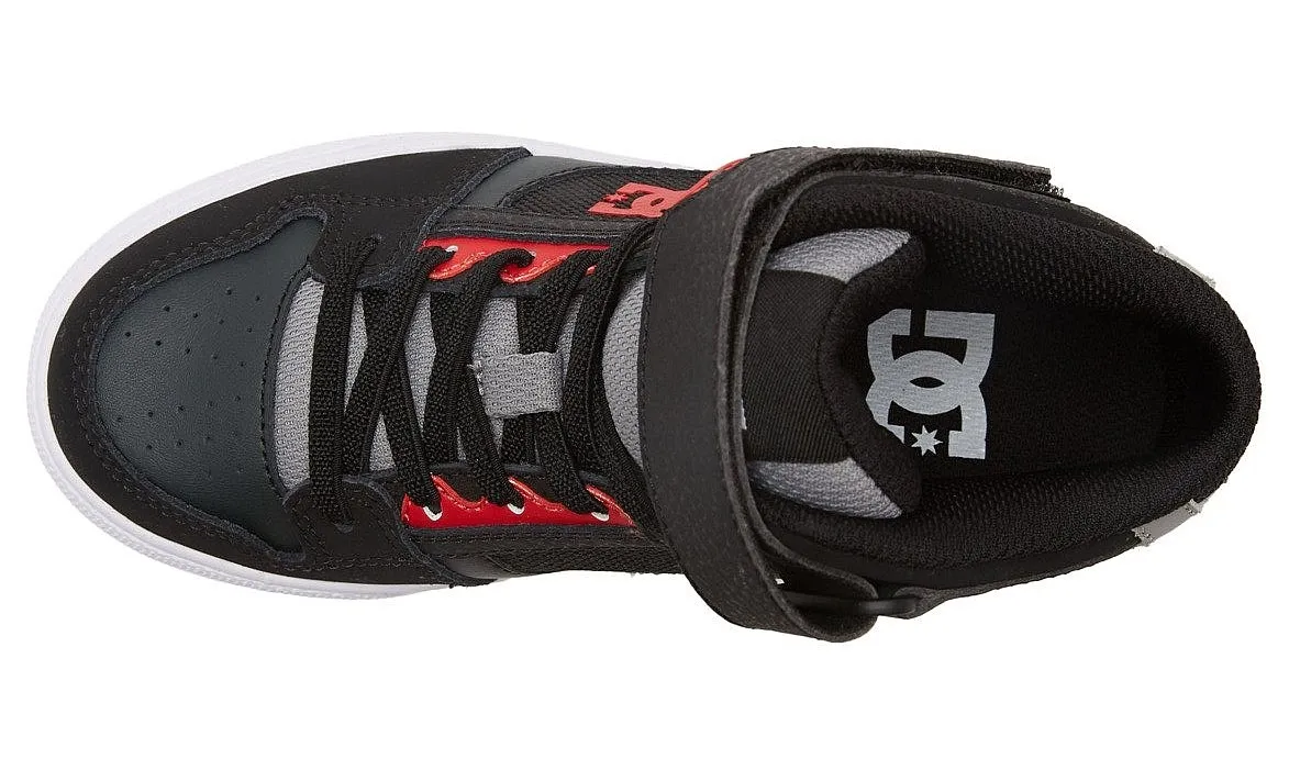 shoes DC Pure High-Top EV - XKRK/Black/Red/Black - unisex junior