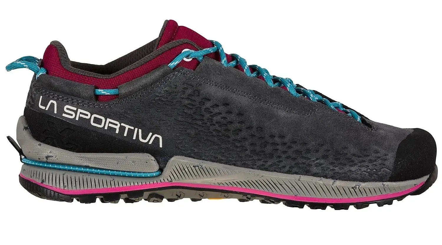 shoes La Sportiva TX2 Evo Leather - Carbon/Red Plum - women´s