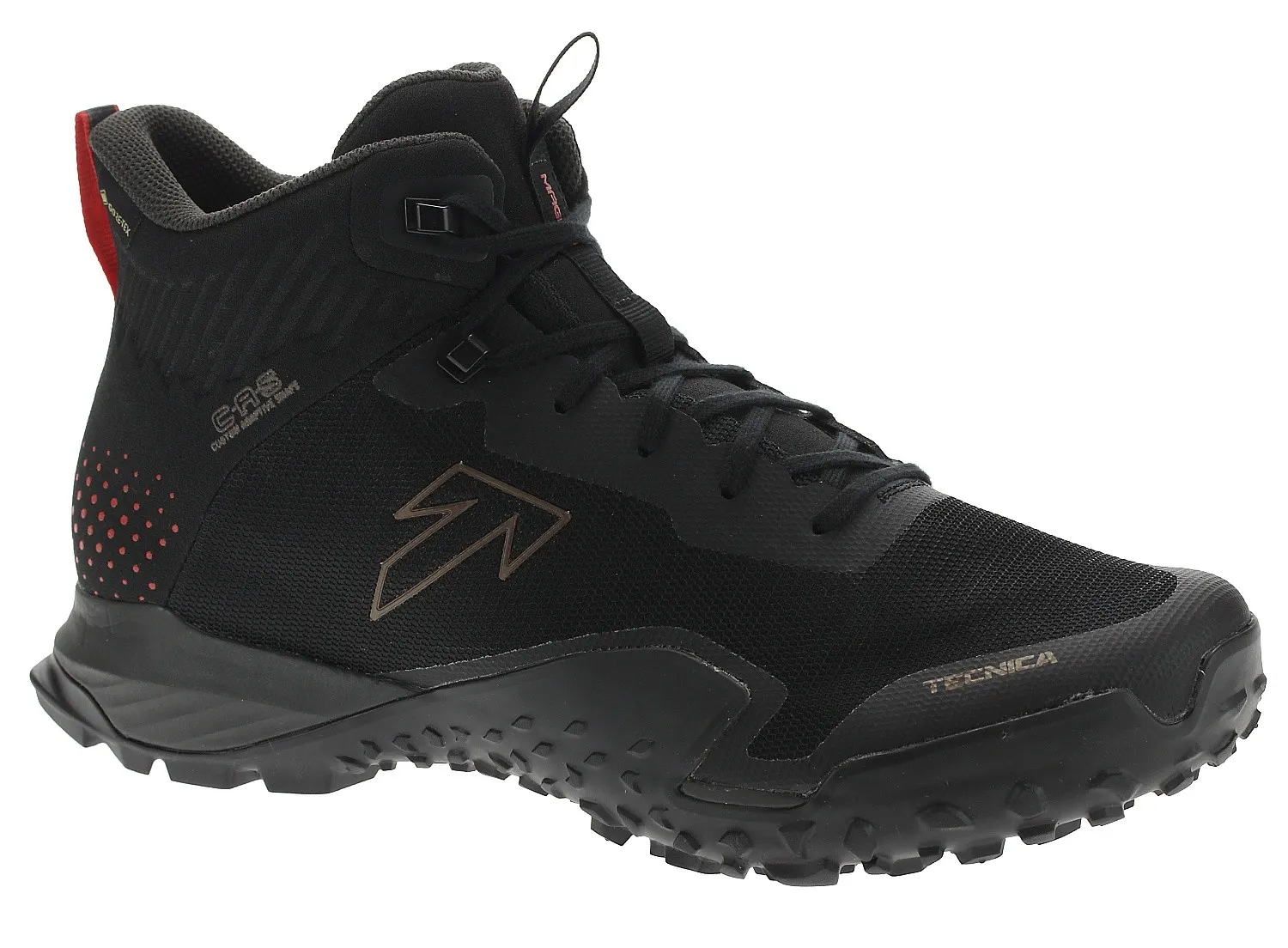 shoes Tecnica Magma S Mid GTX MS - Black/Pure Lava - men´s