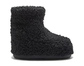 shoes Tecnica Moon Boot Icon Low No Lace Faux Curly - Black - girl´s