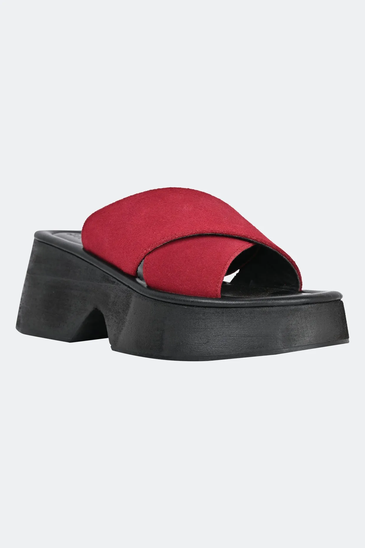 Red Siena Platform Shoes for Women