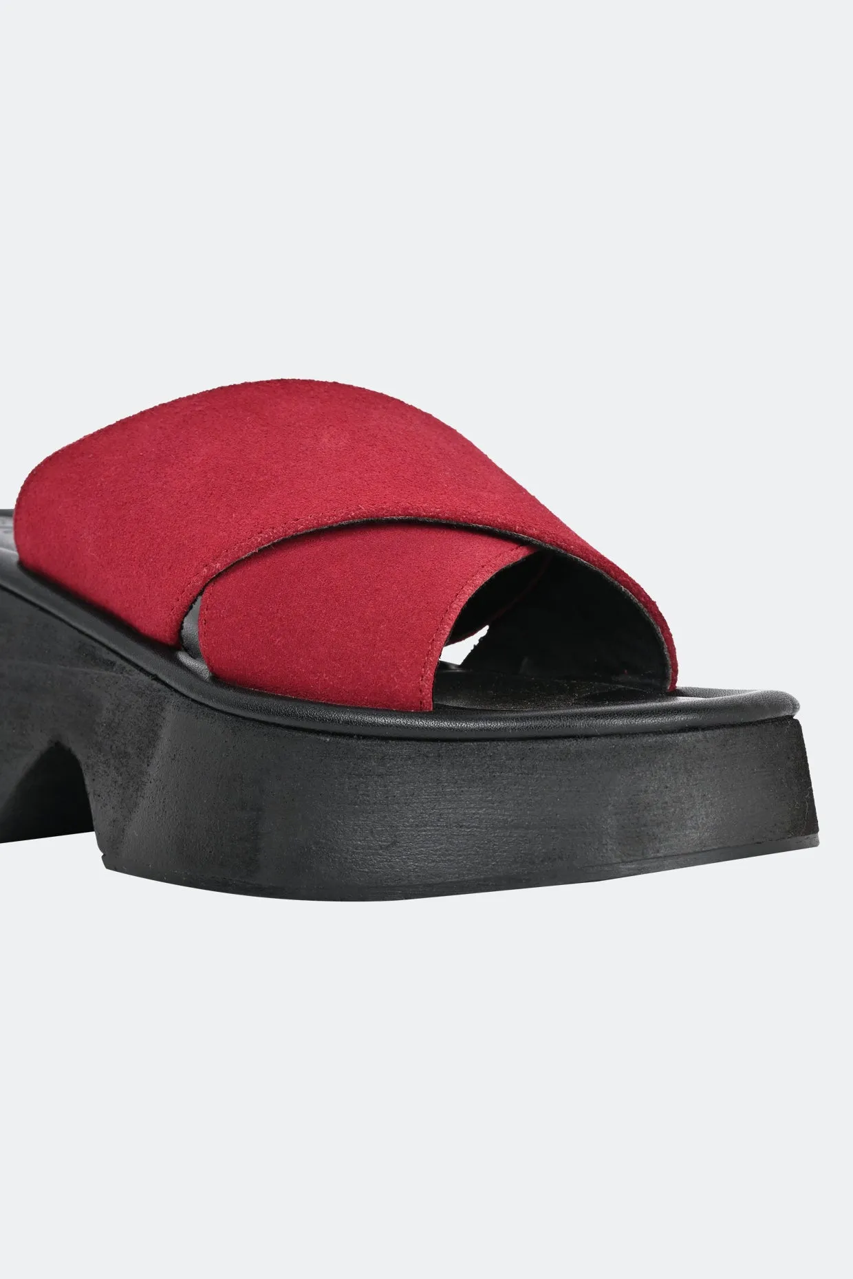 Red Siena Platform Shoes for Women