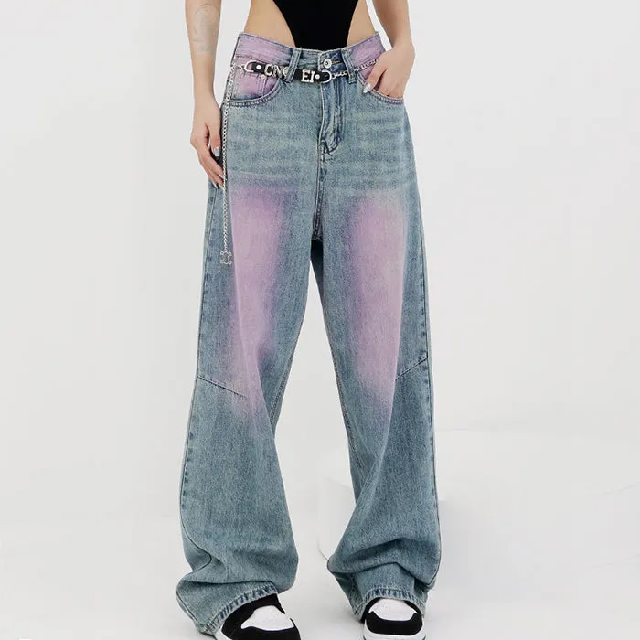 Skater Girl Wash Baggy Jeans