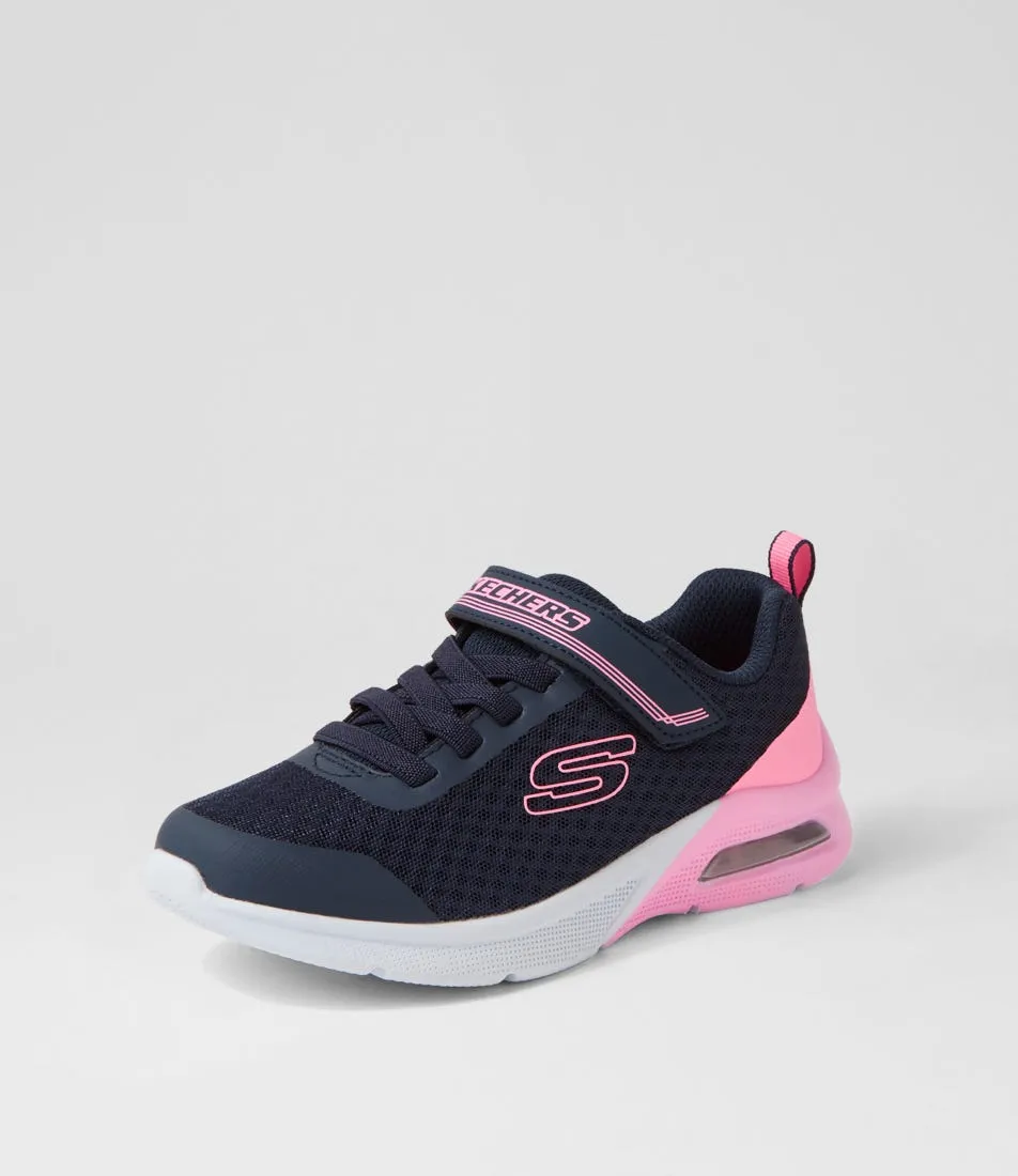 SKECHERS Microspec M Navy Textile Sneakers