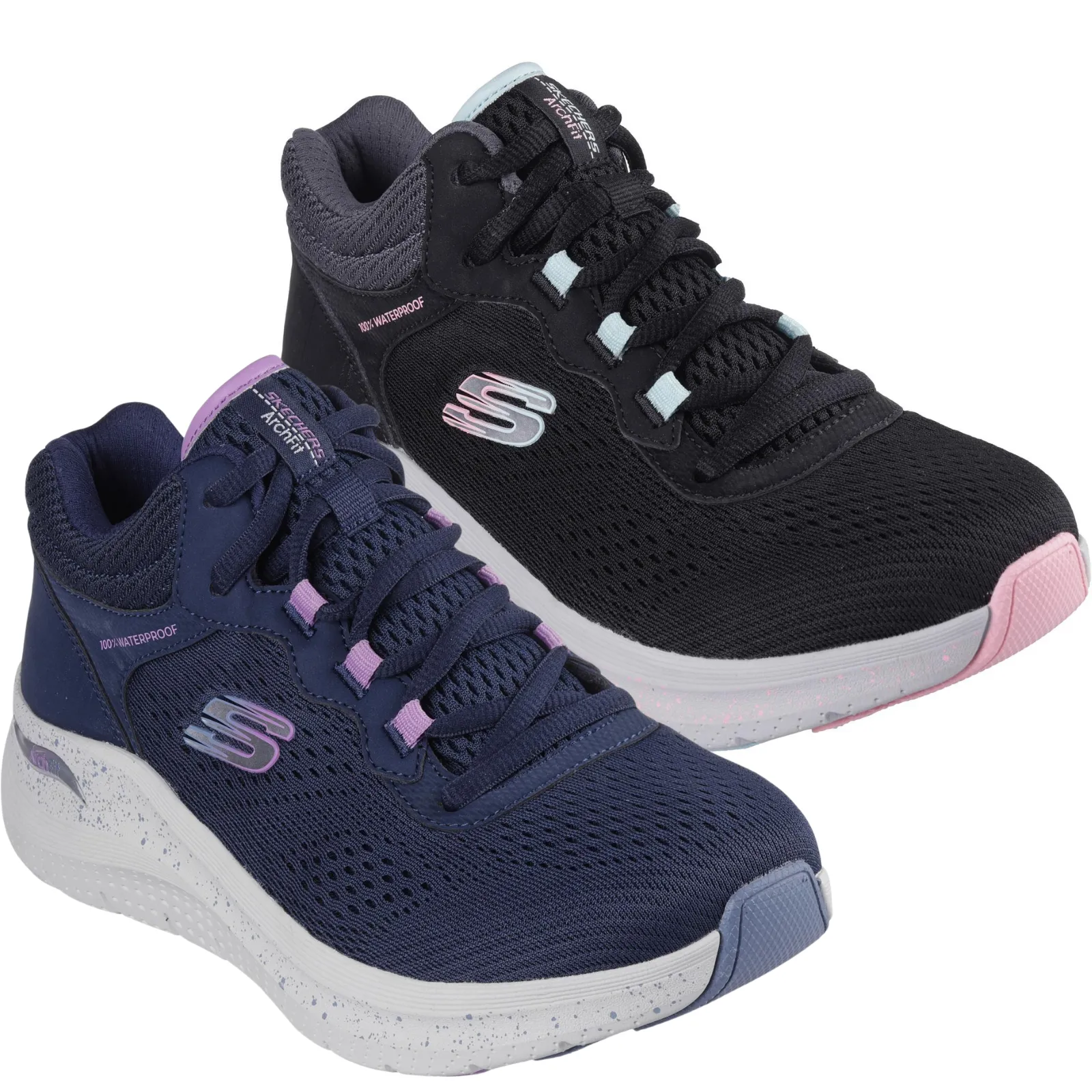 Skechers Womens Arch Fit 2.0 Waterproof Memory Foam Trainers