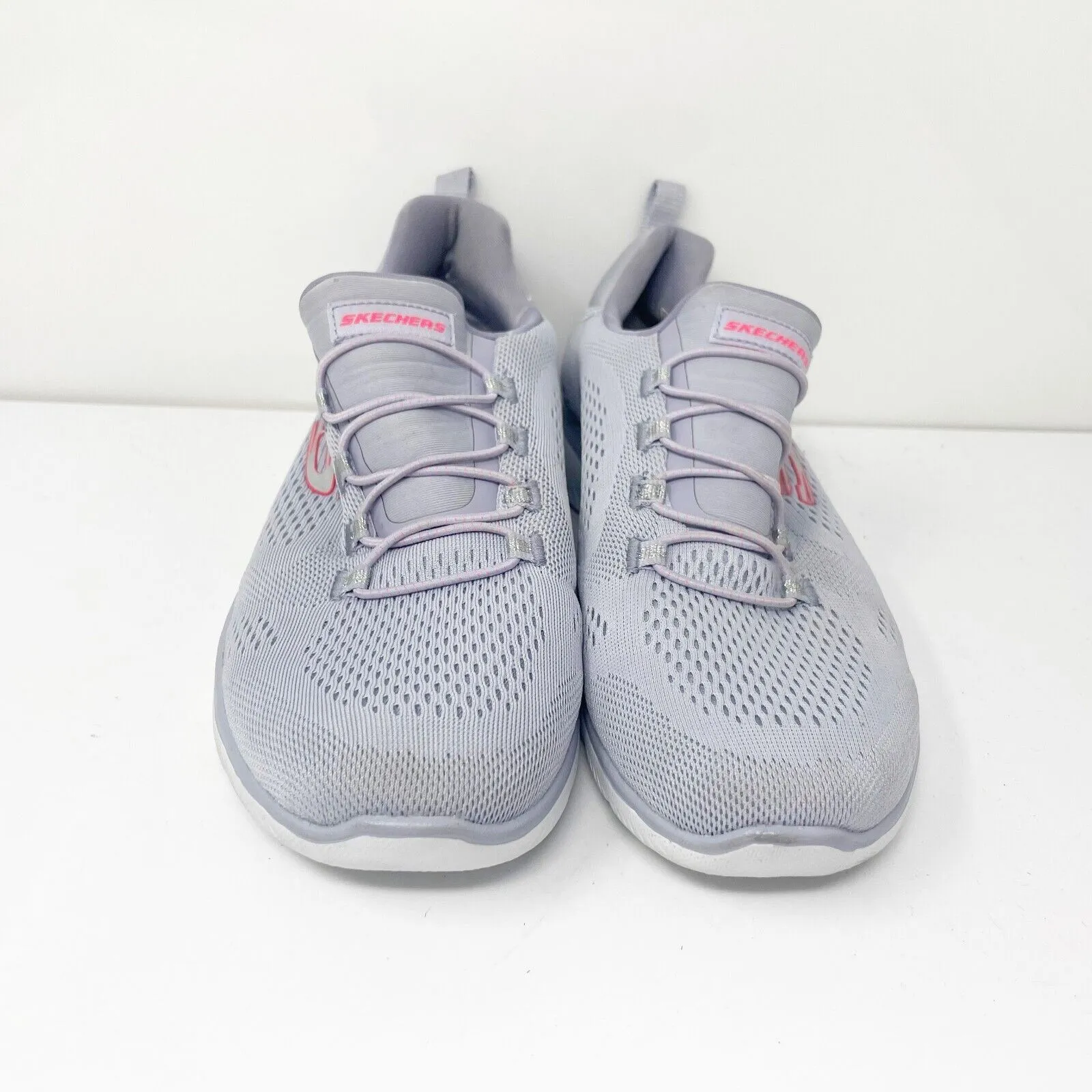 Skechers Womens Summits 149523 Gray Running Shoes Sneakers Size 8