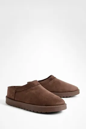 Slip On Cozy Mules