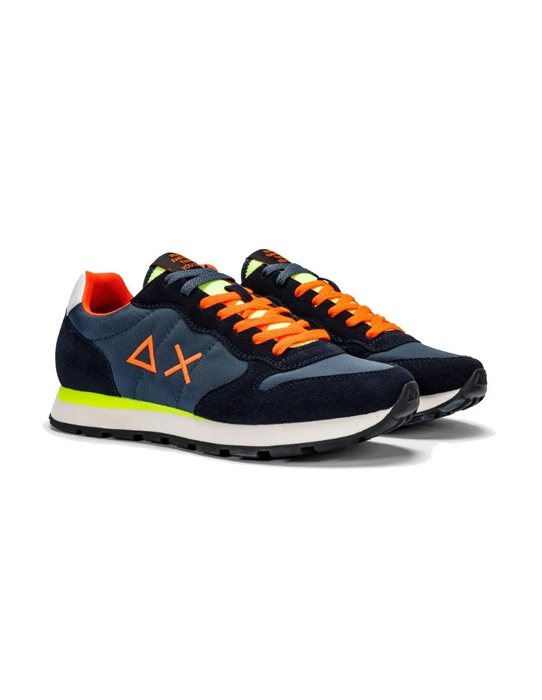 Sneakers Sun68 men's Tom fluo navy blue Z34102