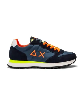 Sneakers Sun68 men's Tom fluo navy blue Z34102