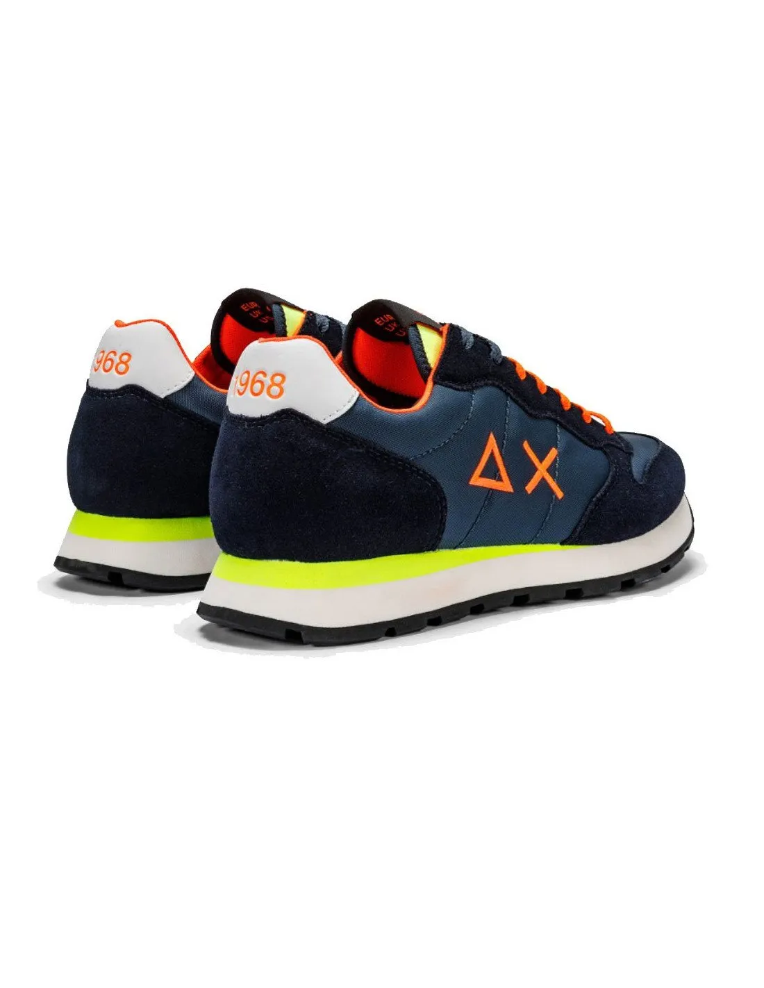 Sneakers Sun68 men's Tom fluo navy blue Z34102