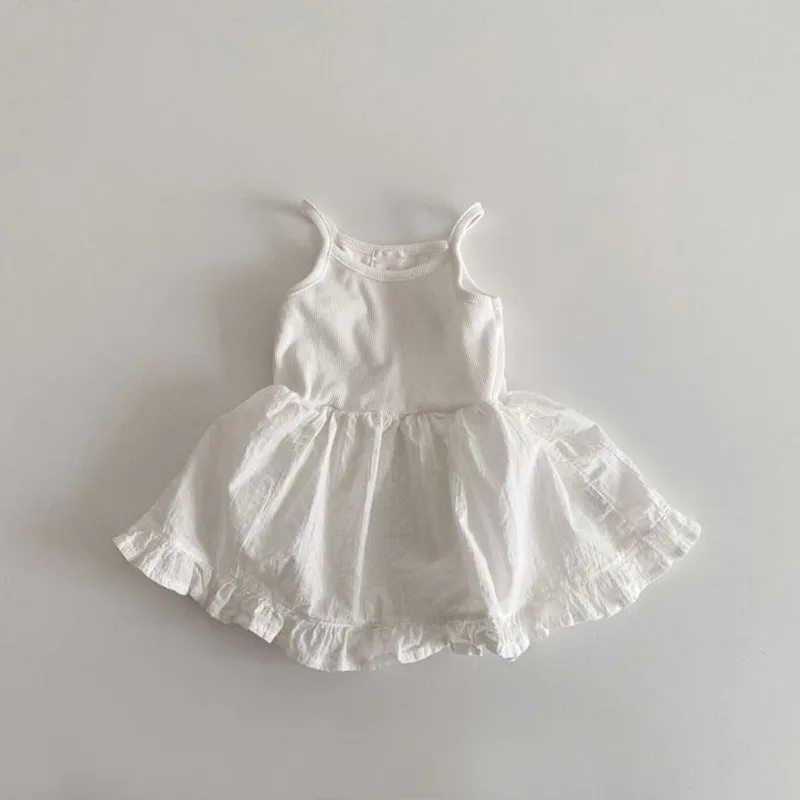 Solid Color Wholesale Dresses for Baby Girls - 24030112