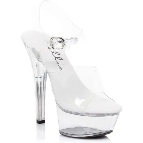 SS-601-BROOK Platform Sandal  | Clear Vinyl